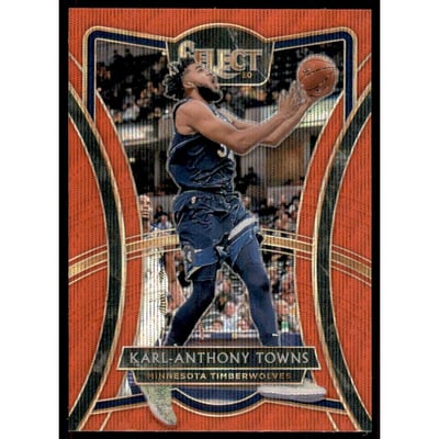 2019-20 Select Prizms Red Wave #161 Karl-Anthony Towns