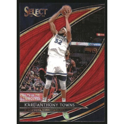 2019-20 Select Prizms Red Wave #259 Karl-Anthony Towns