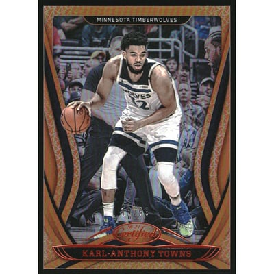 2020-21 Certified Mirror Orange #92 Karl-Anthony Towns