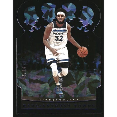 2020-21 Crown Royale Crystal Blue #52 Karl-Anthony Towns