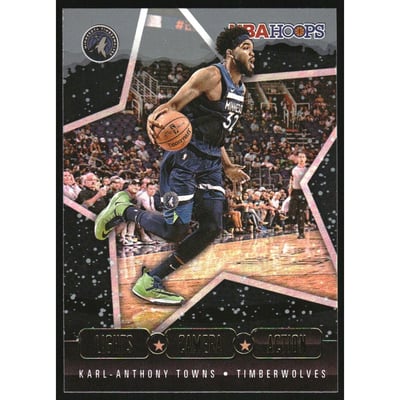 2020-21 Hoops Lights Camera Action Winter Holo #9 Karl-Anthony Towns
