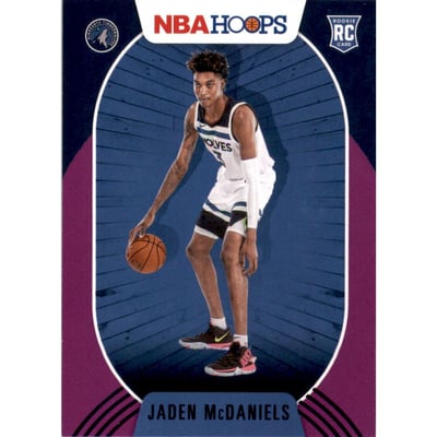 2020-21 Hoops Purple #245 Jaden McDaniels