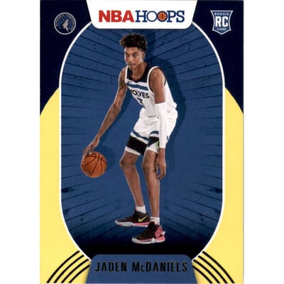 2020-21 Hoops Yellow #245 Jaden McDaniels