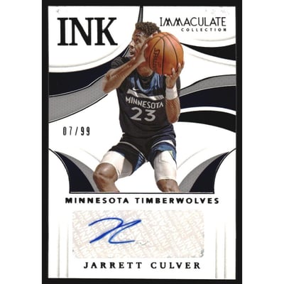 2020-21 Immaculate Collection Immaculate Ink #3 Jarrett Culver/99