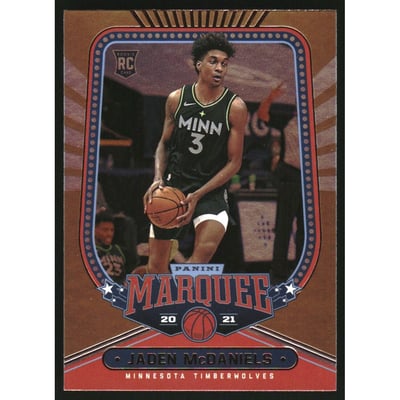 2020-21 Panini Chronicles Bronze #238 Jaden McDaniels/Marquee