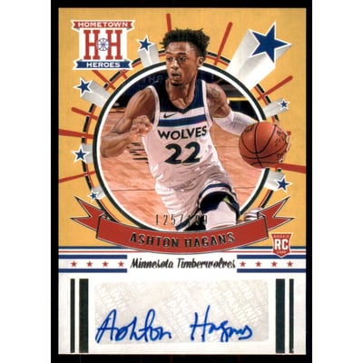 2020-21 Panini Chronicles Hometown Heroes Rookie Autographs #10 Ashton Hagans/199