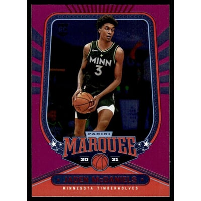 2020-21 Panini Chronicles Pink #238 Jaden McDaniels/Marquee