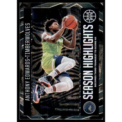 2020-21 Panini Illusions Season Highlights #14 Anthony Edwards