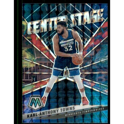 2020-21 Panini Mosaic Center Stage #27 Karl-Anthony Towns