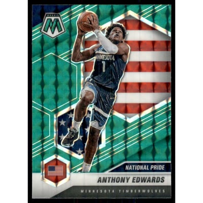 2020-21 Panini Mosaic Mosaic Green #252 Anthony Edwards