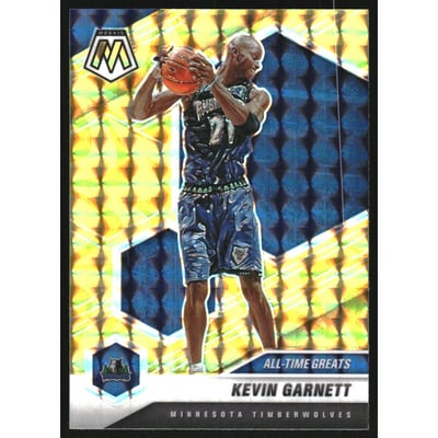 2020-21 Panini Mosaic Mosaic Reactive Yellow #283 Kevin Garnett