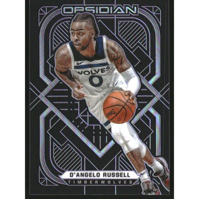 2020-21 Panini Obsidian Electric Etch Purple #107 D'Angelo Russell/99