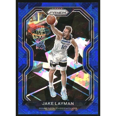2020-21 Panini Prizm Prizms Blue Ice #245 Jake Layman