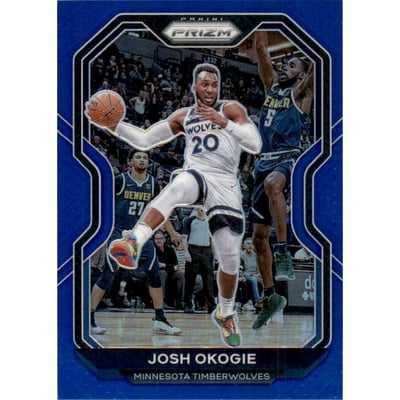 2020-21 Panini Prizm Prizms Blue #155 Josh Okogie