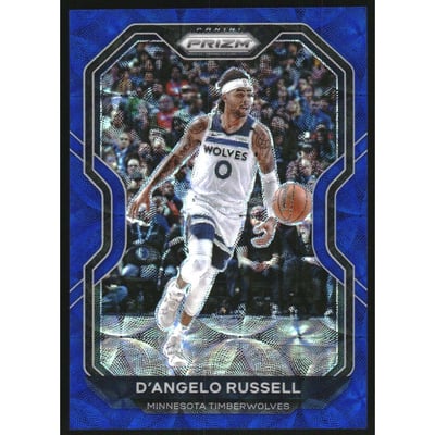 2020-21 Panini Prizm Prizms Choice Blue #95 D'Angelo Russell