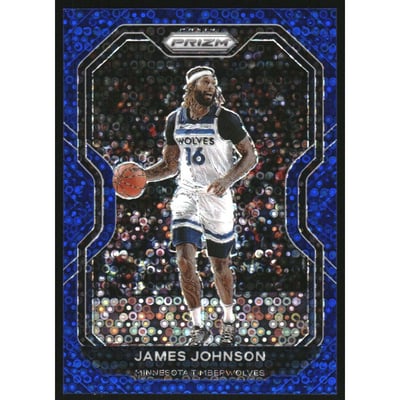 2020-21 Panini Prizm Prizms Fast Break Blue #247 James Johnson