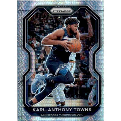 2020-21 Panini Prizm Prizms Hyper #167 Karl-Anthony Towns
