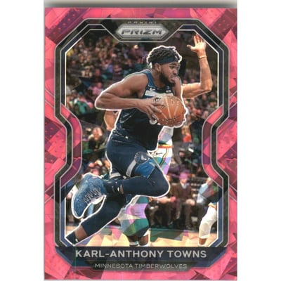 2020-21 Panini Prizm Prizms Pink Ice #167 Karl-Anthony Towns