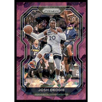 2020-21 Panini Prizm Prizms Purple Ice #155 Josh Okogie