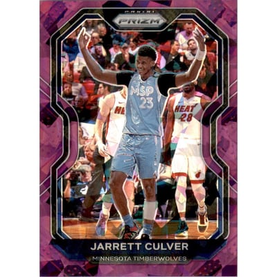 2020-21 Panini Prizm Prizms Purple Ice #238 Jarrett Culver