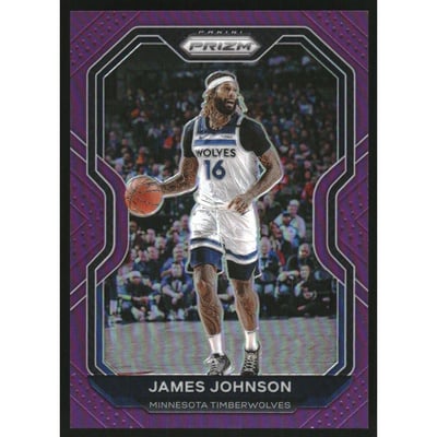 2020-21 Panini Prizm Prizms Purple #247 James Johnson