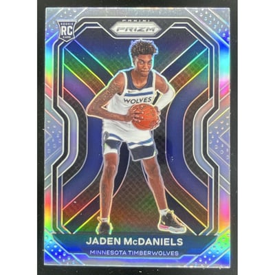 2020-21 Panini Prizm Silver Prizms #277 Jaden McDaniels RC