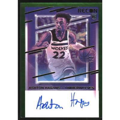 2020-21 Panini Recon Rookie Recon Signatures Green #8 Ashton Hagans