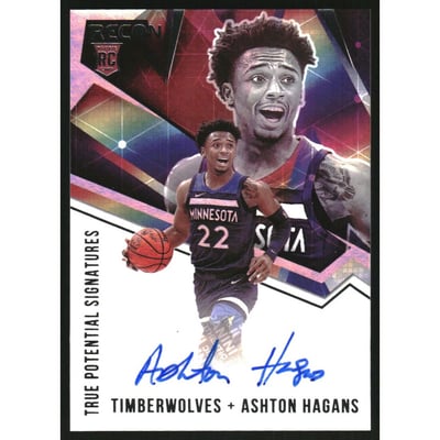 2020-21 Panini Recon True Potential Signatures #37 Ashton Hagans