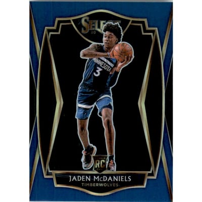 2020-21 Select Prizms Blue #197 Jaden McDaniels