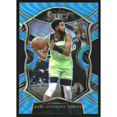 2020-21 Select Prizms Light Blue #36 Karl-Anthony Towns