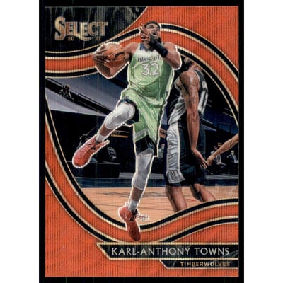 2020-21 Select Prizms Red Wave #222 Karl-Anthony Towns
