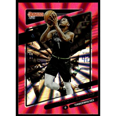 2021-22 Donruss Holo Pink Laser #175 Anthony Edwards