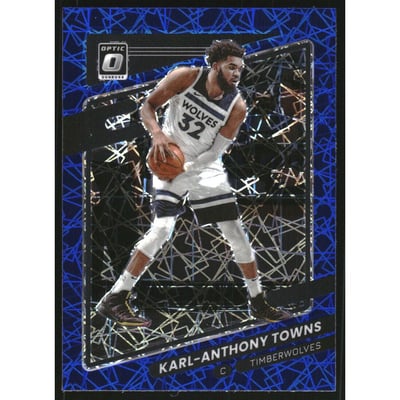 2021-22 Donruss Optic Blue Velocity #87 Karl-Anthony Towns