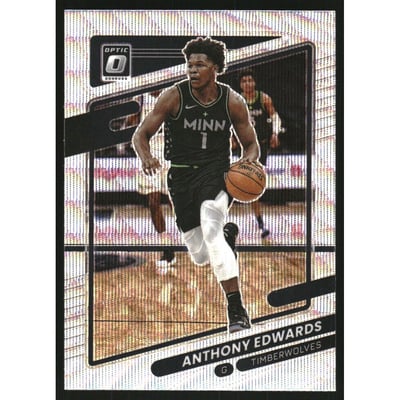 2021-22 Donruss Optic Fanatics Box Set #83 Anthony Edwards ERR/Partial stats back