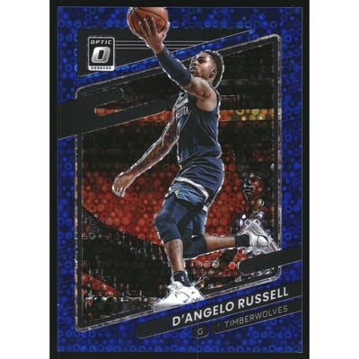 2021-22 Donruss Optic Fast Break Blue #56 D'Angelo Russell