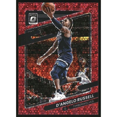 2021-22 Donruss Optic Fast Break Red #56 D'Angelo Russell