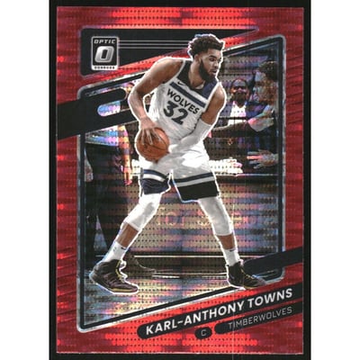 2021-22 Donruss Optic Red Pulsar #87 Karl-Anthony Towns