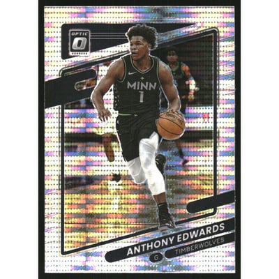 2021-22 Donruss Optic Target Box Set #83 Anthony Edwards ERR/Partial stats back