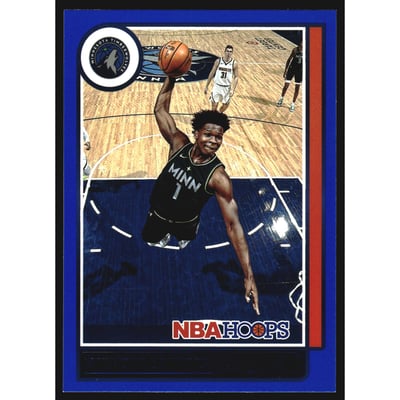 2021-22 Hoops Blue #151 Anthony Edwards