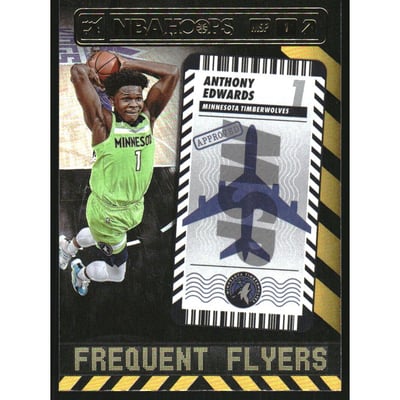 2021-22 Hoops Frequent Flyers Holo #7 Anthony Edwards