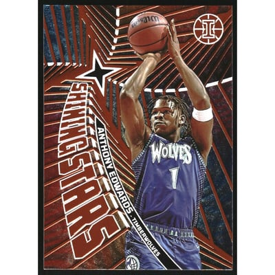 2021-22 Panini Illusions Shining Stars Orange #3 Anthony Edwards