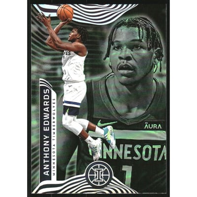2021-22 Panini Illusions Trophy Collection Emerald #27 Anthony Edwards