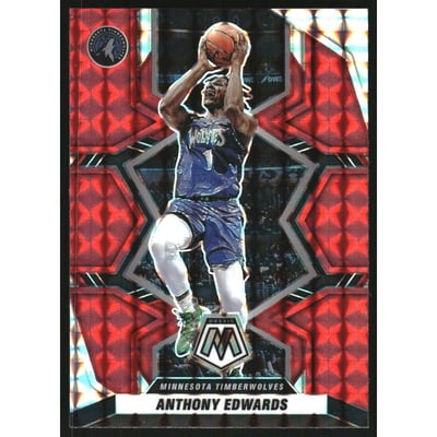 2021-22 Panini Mosaic Mosaic Red #79 Anthony Edwards