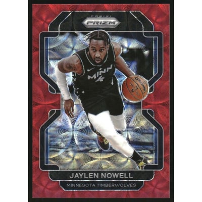 2021-22 Panini Prizm Prizms Choice Red #41 Jaylen Nowell