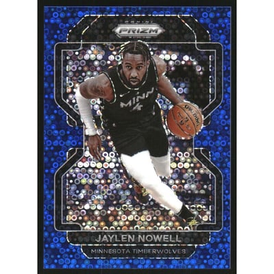 2021-22 Panini Prizm Prizms Fast Break Blue #41 Jaylen Nowell