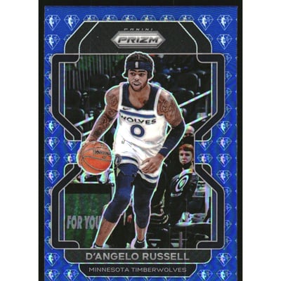2021-22 Panini Prizm Prizms NBA 75th Anniversary #52 D'Angelo Russell