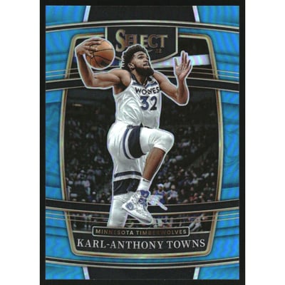 2021-22 Select Prizms Light Blue #10 Karl-Anthony Towns