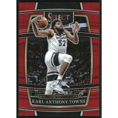 2021-22 Select Prizms Red #10 Karl-Anthony Towns
