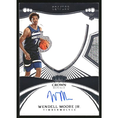 2022-23 Crown Royale #113 Wendell Moore Jr. JSY AU