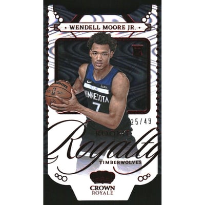 2022-23 Crown Royale Rookie Royalty Red #26 Wendell Moore Jr.